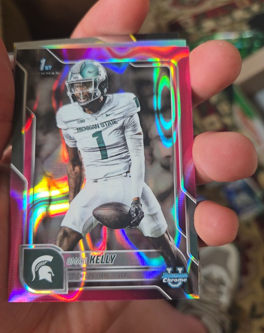 2025 Bowman University Chrome #38 Omari Kelly — front