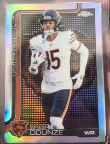 2025 Topps Chrome Football #49 Rome Odunze — front