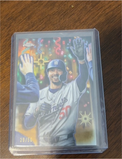 2025 Topps Chrome Update #CT-3 Mookie Betts Celebracion — front