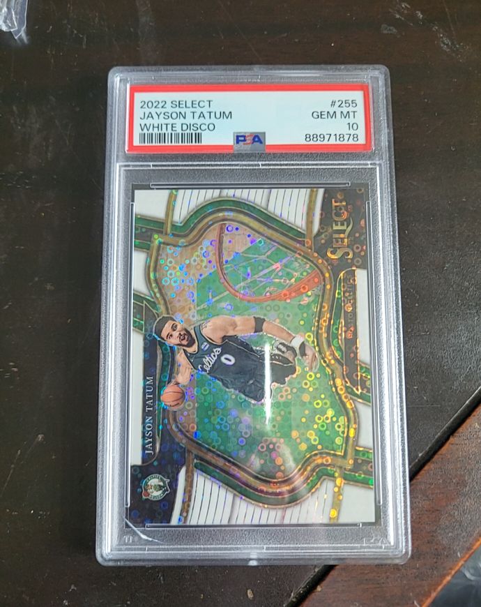 2022 Panini Select #255 Jayson Tatum White Disco — front
