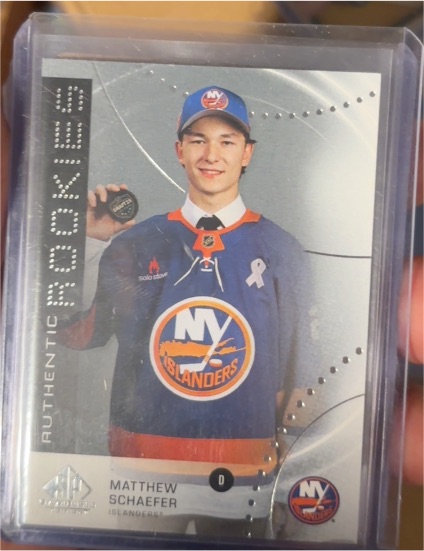2025-26 Upper Deck SP Game Used Authentic Rookies #AR-MS Matthew Schaefer — front