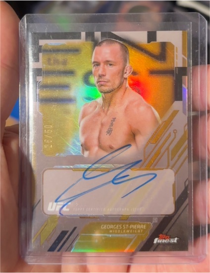 2025 Topps UFC Finest #TFA-GS Georges St-Pierre — front