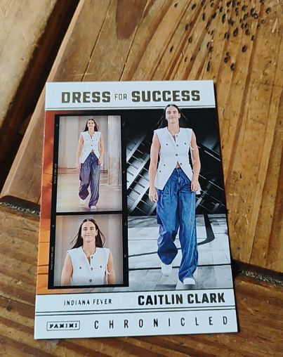 2025 Panini Chronicled #63 Caitlin Clark Dress For Success — front