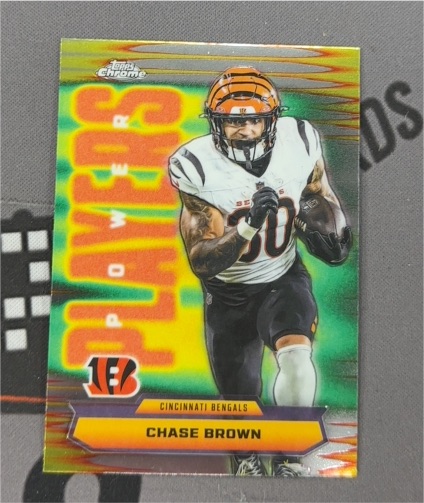 2025 Topps Chrome Power Players #PP-19 Chase Brown — front