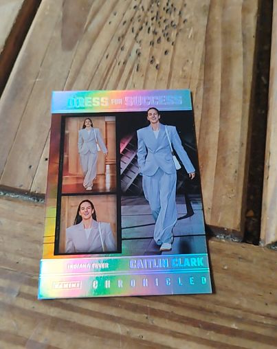 2025 Panini Chronicled #63 Caitlin Clark Dress For Success — front