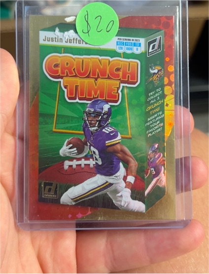 2023 Donruss Justin Jefferson #CT-13 Crunch Time — front