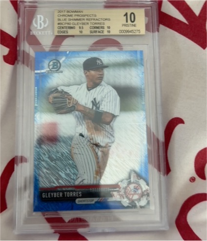 2017 Bowman Chrome Prospects #BCP80 Gleyber Torres — front