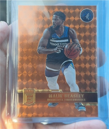 2021-22 Panini Donruss Elite Orange #95 Malik Beasley — front