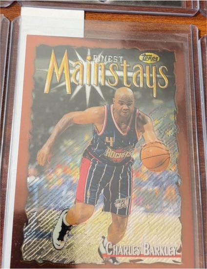 1996-97 Topps Finest Mainstays #160 Charles Barkley — front