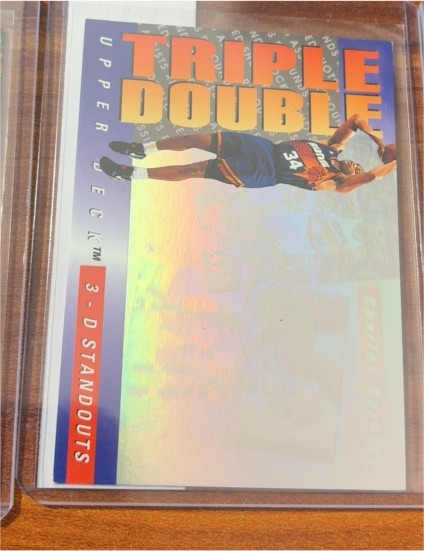 1993-94 Upper Deck #TD1 Charles Barkley Triple Double 3-D Standouts — front