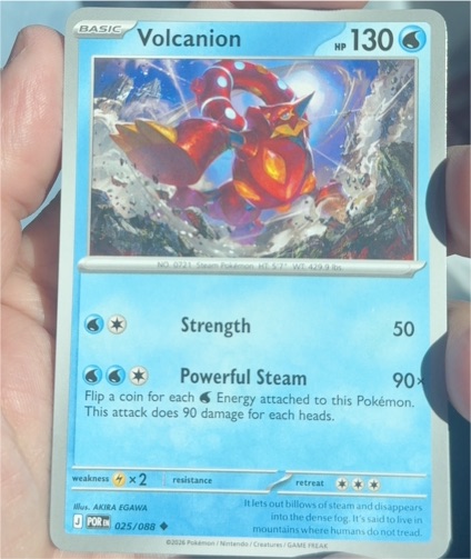 2026 Pokémon Perfect Order #025 Volcanion — front