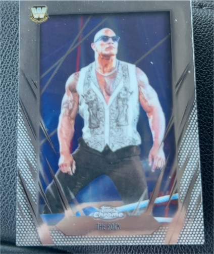 2026 Topps Chrome WWE #1 The Rock — front