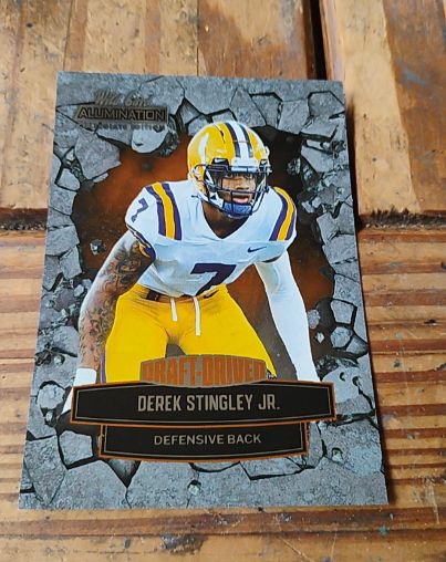2021 Wild Card Alumination #ANDD-8 Derek Stingley Jr. — front
