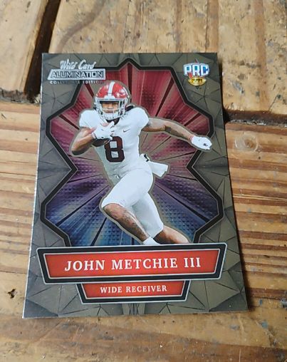 2021 Wild Card Alumination Collegiate Edition #ANBC-40 John Metchie III — front
