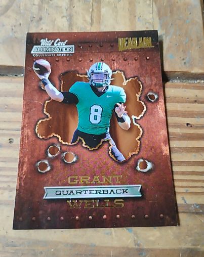 2021 Wild Card Alumination Collegiate Edition Dead Aim #ANDA-11 Grant Wells — front
