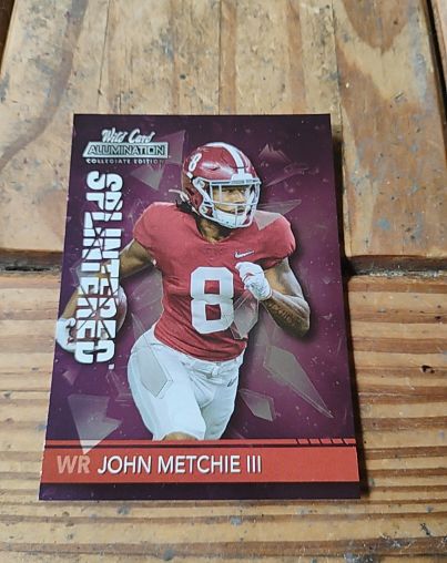2021 Wild Card Alumination #ANSP-11 John Metchie III Splintered — front