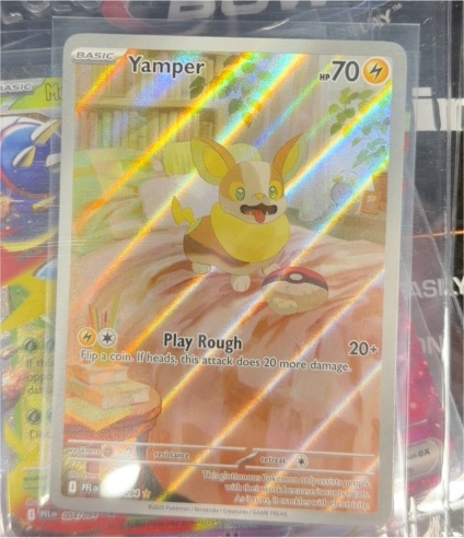2023 Pokemon 099/094 Me02 Yamper Phantasmal Flames Holo — front
