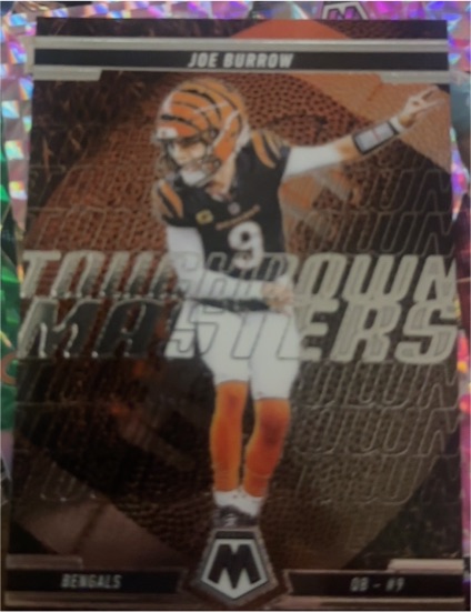2025 Panini Mosaic #3 Joe Burrow Touchdown Masters — front