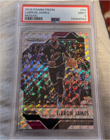2016 Panini Prizm Mosaic #64 LeBron James — front