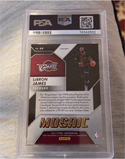 2019 Panini Mosaic #64 LeBron James — front