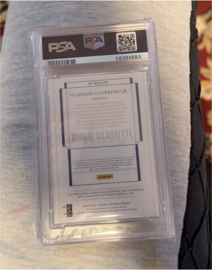 2019 Panini Rookie Silhouette #RSS-VG Vladimir Guerrero Jr. — front