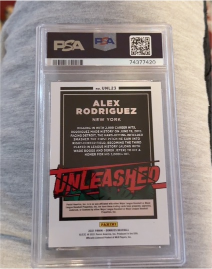 2021 Panini Donruss Unleashed #UNL23 Alex Rodriguez — front
