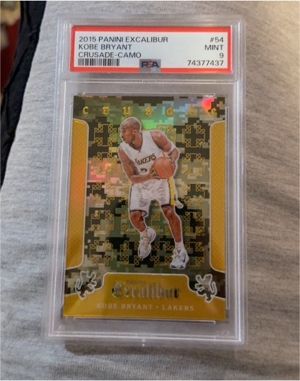 2015 Panini Excalibur #54 Kobe Bryant Crusade-Camo — front