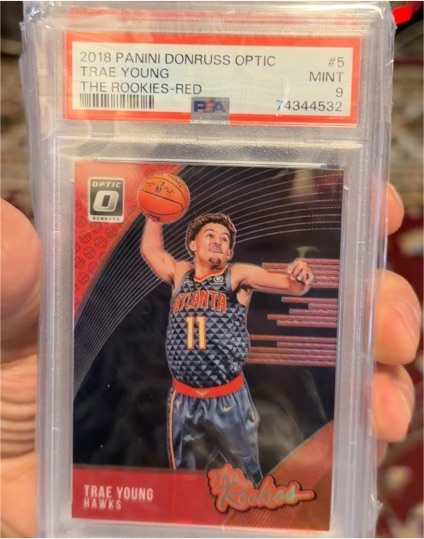 2018 Panini Donruss Optic #5 Trae Young The Rookies Red — front