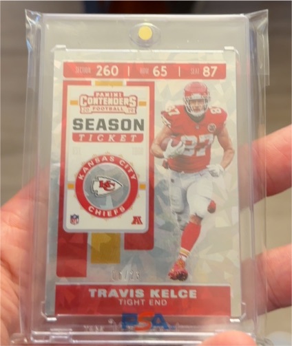 2020 Panini Contenders Season Ticket #4 Travis Kelce — front