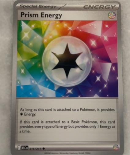 2023 Pokemon Ascended Heroes #216 Prism Energy — front