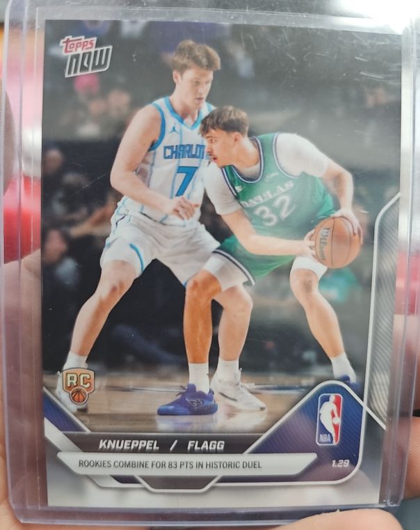 2025 Topps Now #152 Kon Knueppel / Cooper Flagg Rookie Duel — front