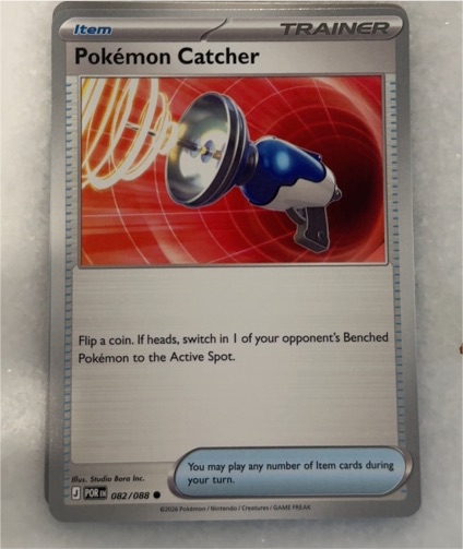 2026 Pokémon ME03: Perfect Order #082 Pokémon Catcher — front