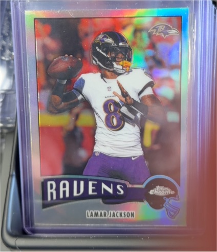 2025 Topps Chrome #1975-3 Lamar Jackson — front