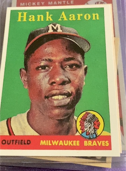 1958 Topps #30 Hank Aaron — front
