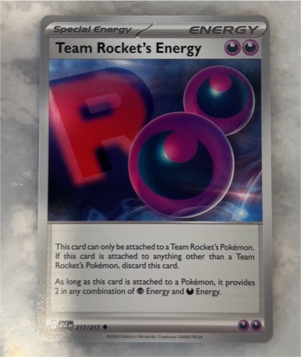2023 Pokémon SV10 Destined Rivals #182 Team Rocket's Energy — front