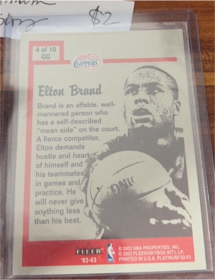 2002-03 Fleer #4 Elton Brand — front