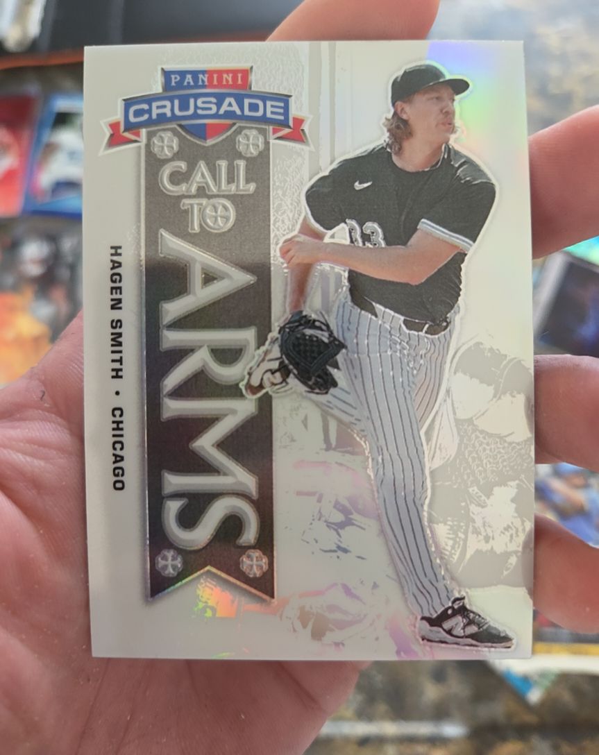 2025 Panini Crusade #7 Hagen Smith Call to Arms Silver Prizm — front