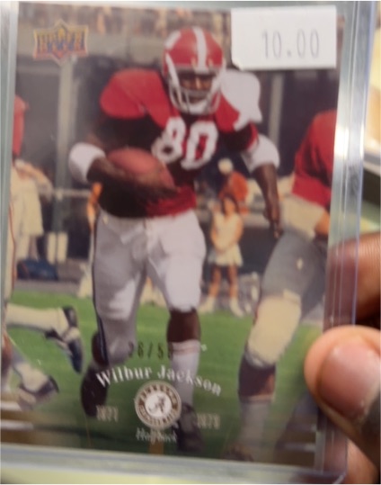 2012 Upper Deck University of Alabama #18 Wilbur Jackson — front