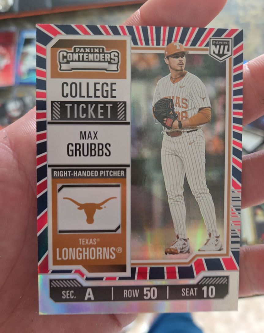 2025 Panini NIL College Contenders #27 Max Grubbs — front