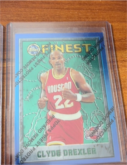 1995-96 Topps Finest #75 Clyde Drexler — front