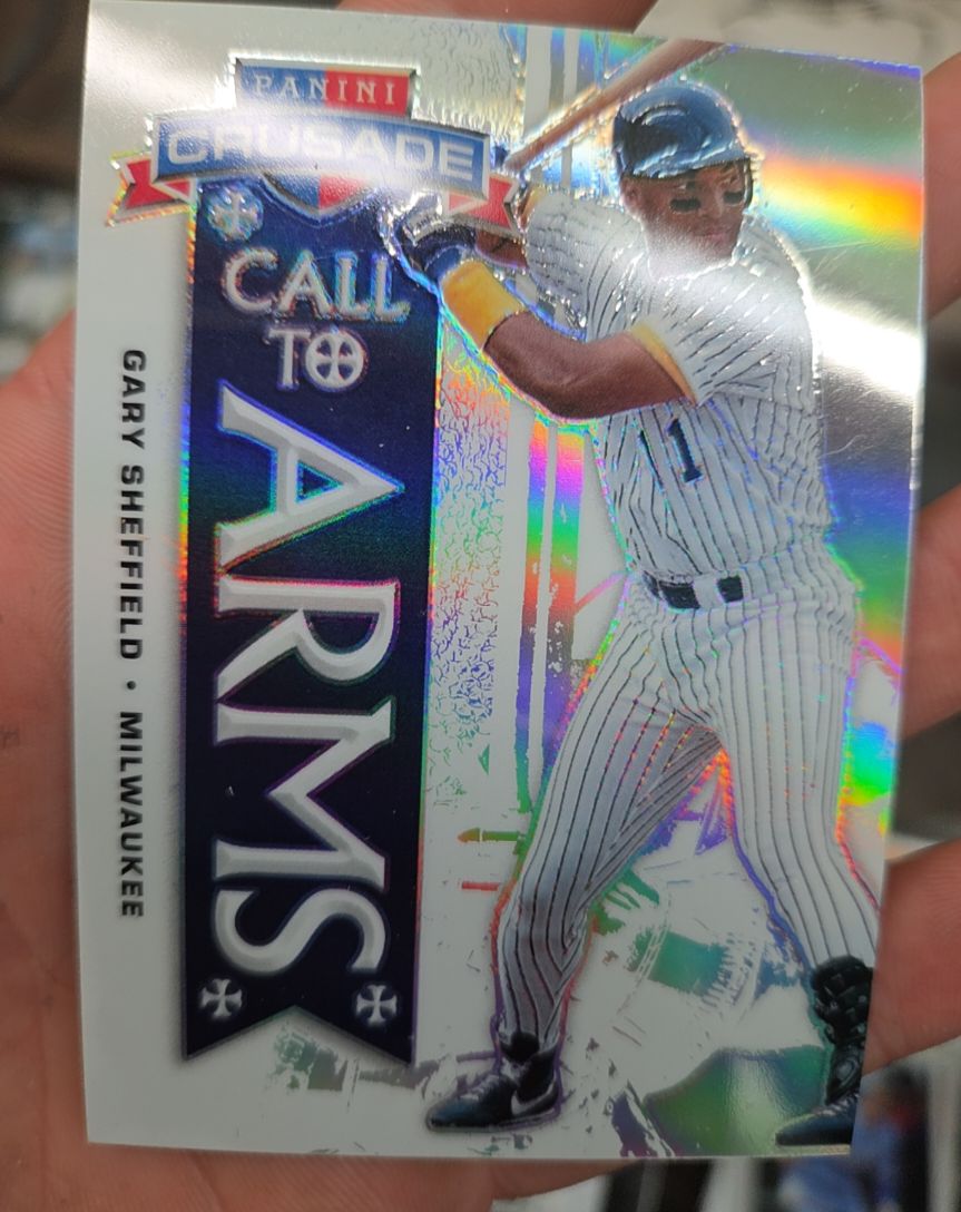2025 Panini Crusade #4 Gary Sheffield Call To Arms — front