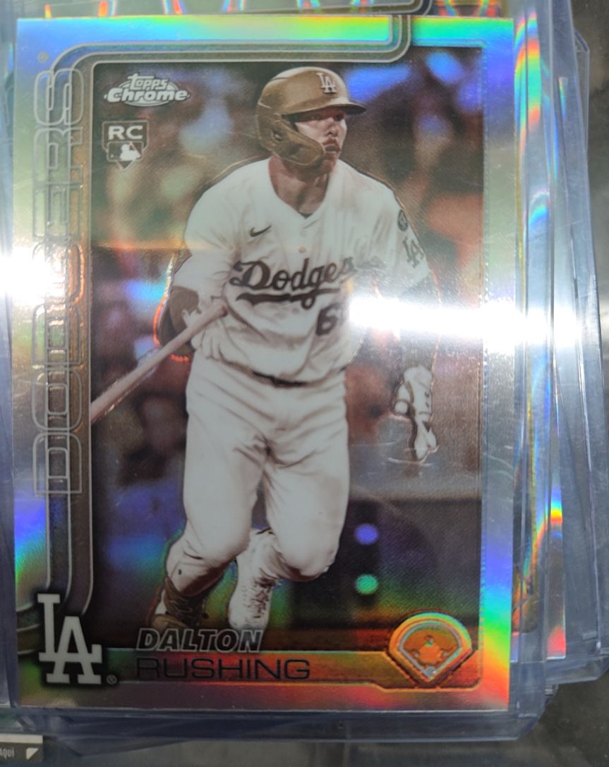 2025 Topps Chrome Update #USC129 Dalton Rushing Sepia Refractor Rookie Card — front