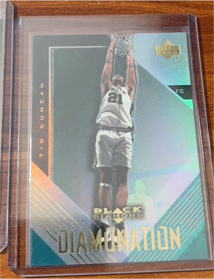 1999-00 Upper Deck Black Diamond Diamonation #D2 Tim Duncan — front