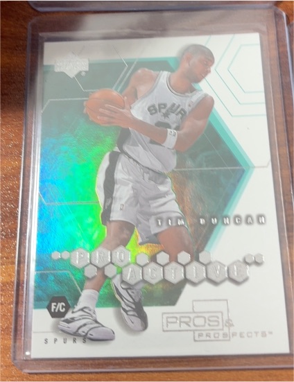 2001-02 Upper Deck Pros & Prospects ProActive #PA-3 Tim Duncan — front