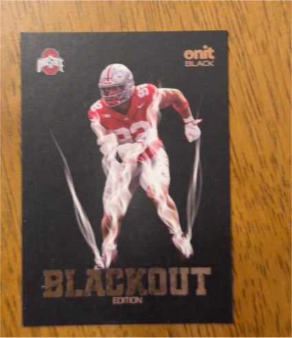 2025 Onit Black Ohio State Buckeyes - Blackout #BL-8 — front