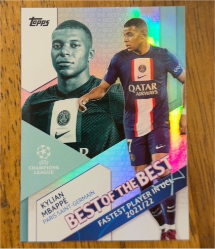 2022-23 Topps UEFA Club Competitions Best of the Best #BB-10 Kylian Mbappe — front