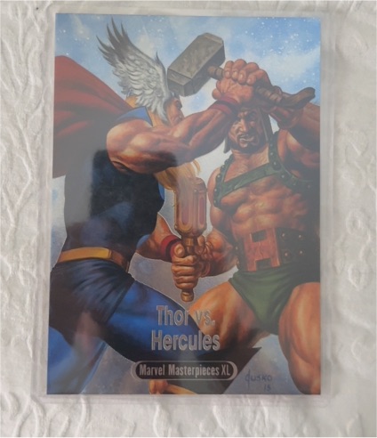 2024 Marvel Masterpieces XL #BS-6 Thor vs Hercules Battle Spectrum — front