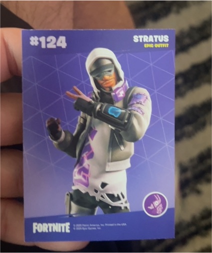 2020 Panini Fortnite Series 2 #124 Stratus Epic Outfit — front