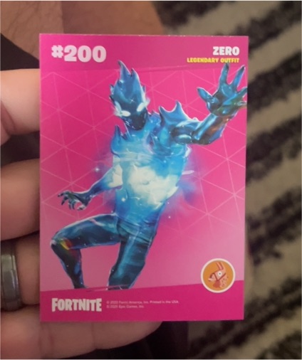 2020 Panini Fortnite Series 2 #200 Zero Legendary Outfit — front
