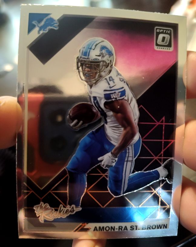2021 Panini Donruss Optic The Rookies #TR-17 Amon-Ra St. Brown — front